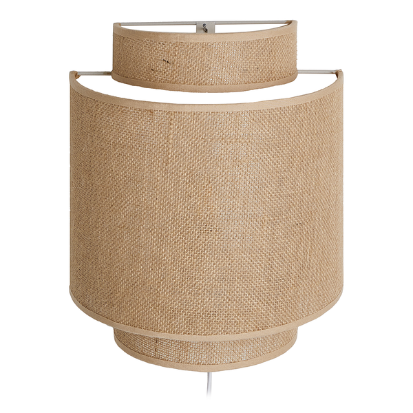 Wandleuchte RAW LINEN - Rattan - 1-falmmig