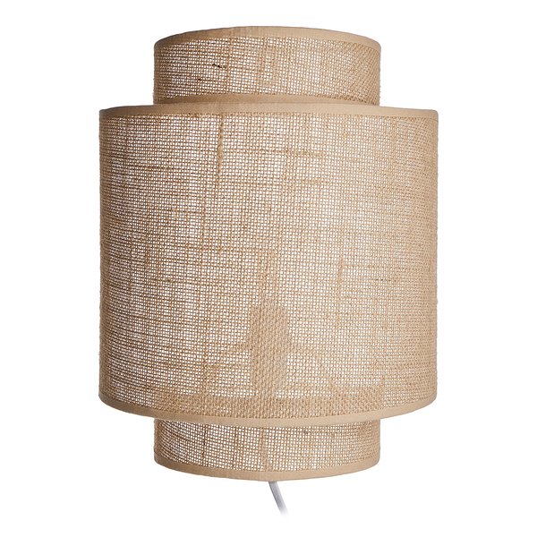 Wandleuchte RAW LINEN - Rattan - 1-falmmig