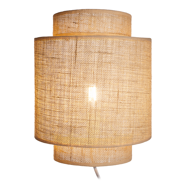 Wandleuchte RAW LINEN - Rattan - 1-falmmig