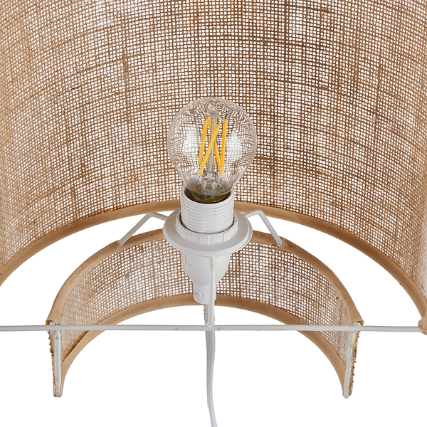Wandleuchte RAW LINEN - Rattan - 1-falmmig