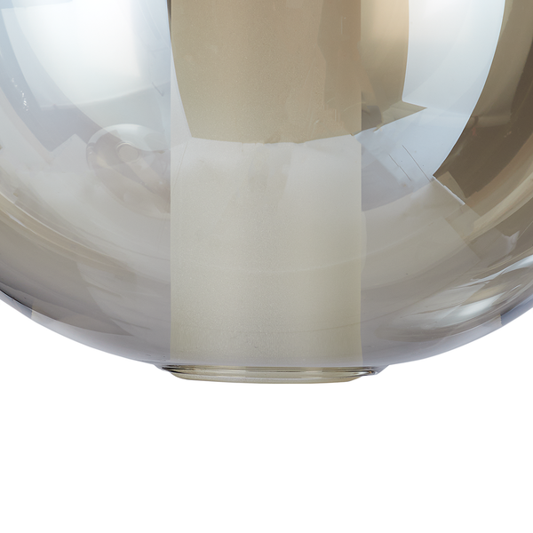 Pendelleuchte EXEMLAR - Rauchglas / Aluminium - 3-flammig