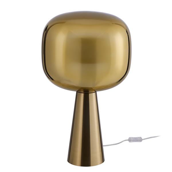 Tischleuchte ART DECO - Farbglas / Stahl / Polyacryl - 1-flammig