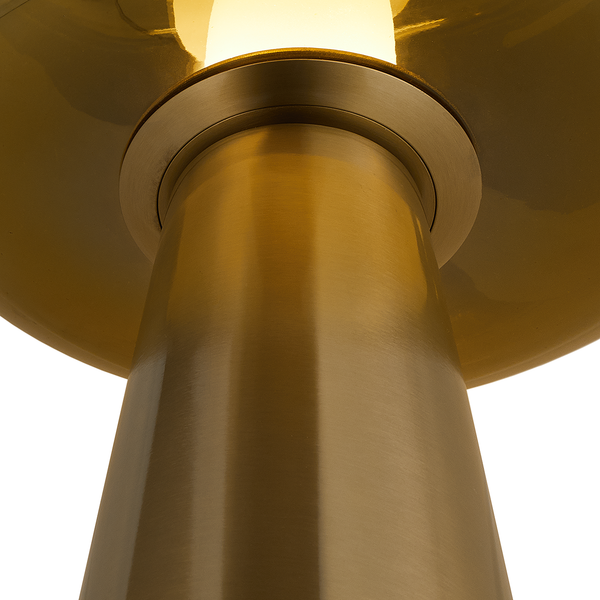 Tischleuchte ART DECO - Farbglas / Stahl / Polyacryl - 1-flammig