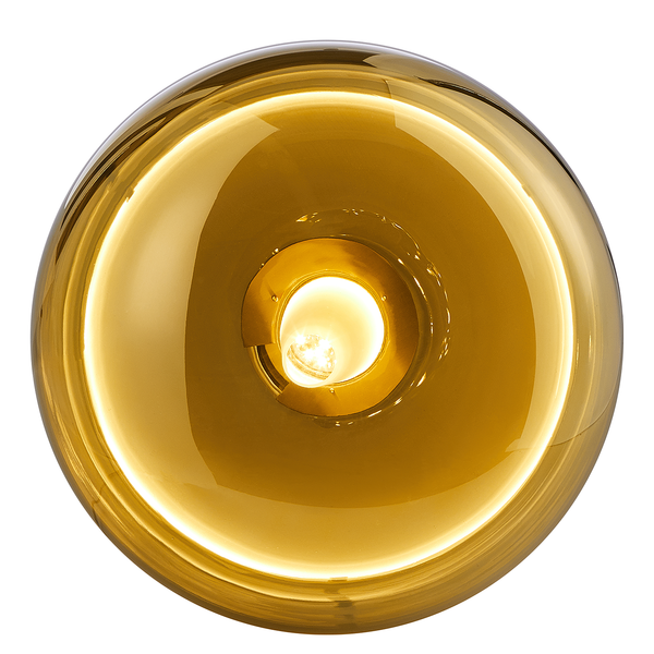 Tischleuchte ART DECO - Farbglas / Stahl / Polyacryl - 1-flammig