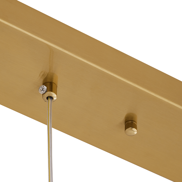 Pendelleuchte EXEMLAR - Farbglas / Aluminium - 5-flammig - Flammenanzahl: 5