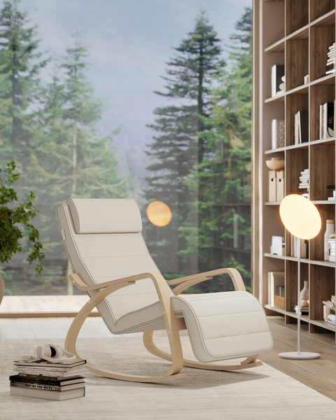 Schaukelstuhl Hawesa - Beige
