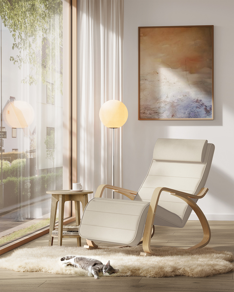 Schaukelstuhl Hawesa - Beige