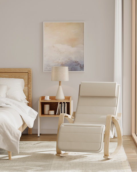 Schaukelstuhl Hawesa - Beige