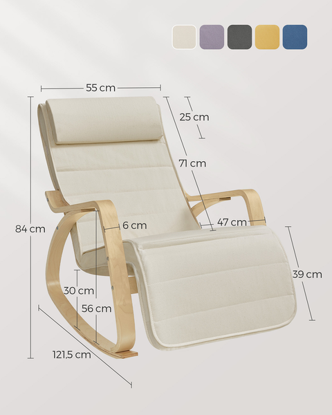 Schaukelstuhl Hawesa - Beige