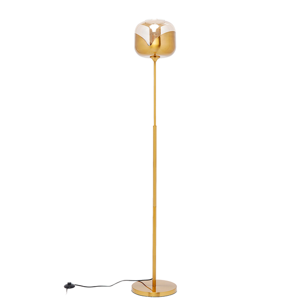 Stehleuchte Goblet Ball - Stahl / Glas - Gold