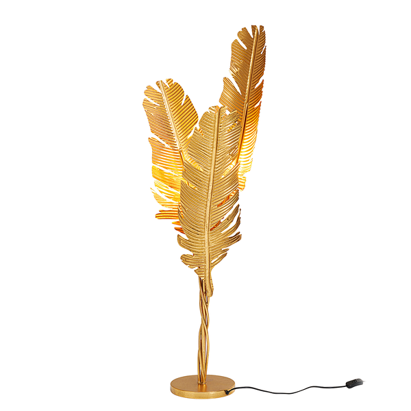 Stehleuchte Akile - Stahl - Gold
