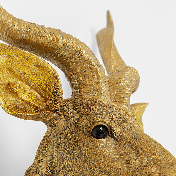 Wandleuchte Animal Goat - Aluminium / Polyresin - Gold
