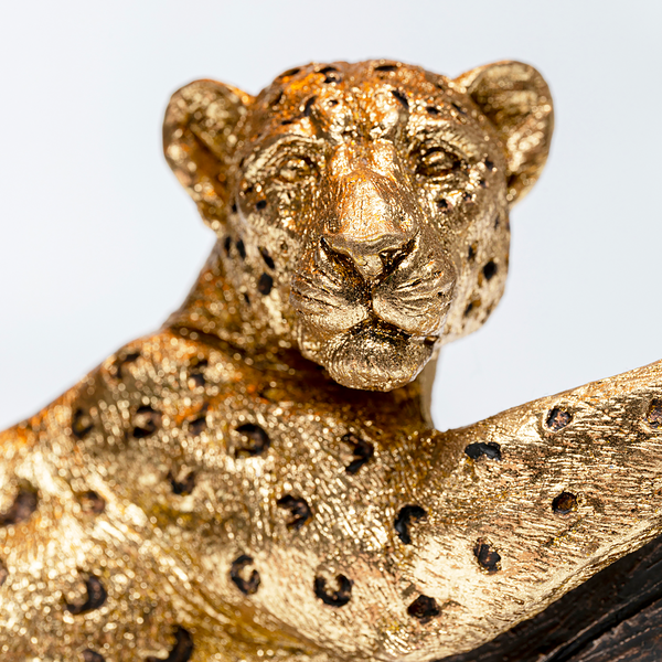 Tischleuchte Relax Leopard - Stahl / Polyresin - Schwarz / Gold