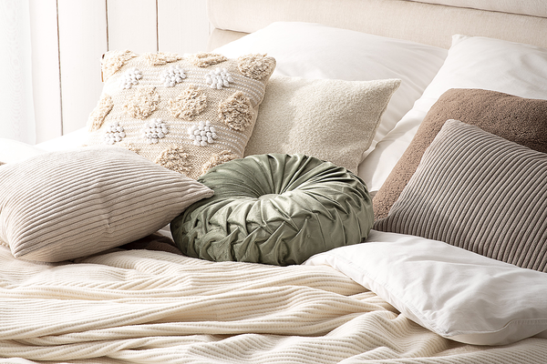 Kissenhülle Zoom - Polyester / Nylon - Beige - 45 x 45 cm