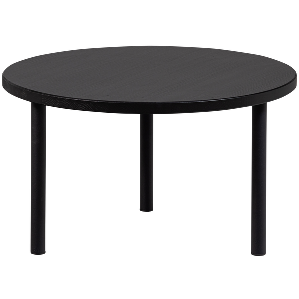 Couchtisch Kontha - Pinie Schwarz - Durchmesser: 60 cm