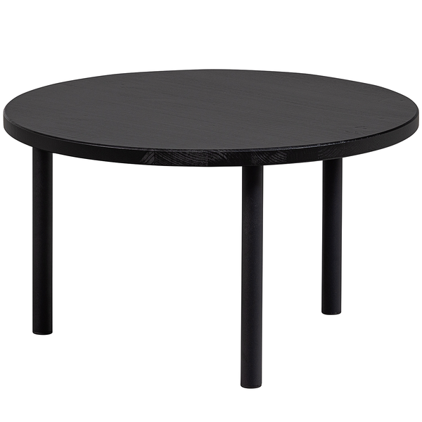 Couchtisch Kontha - Pinie Schwarz - Durchmesser: 60 cm