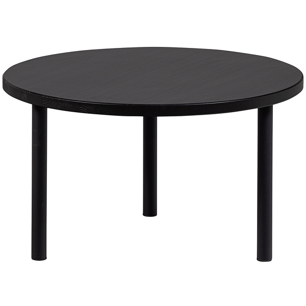 Couchtisch Kontha - Pinie Schwarz - Durchmesser: 60 cm