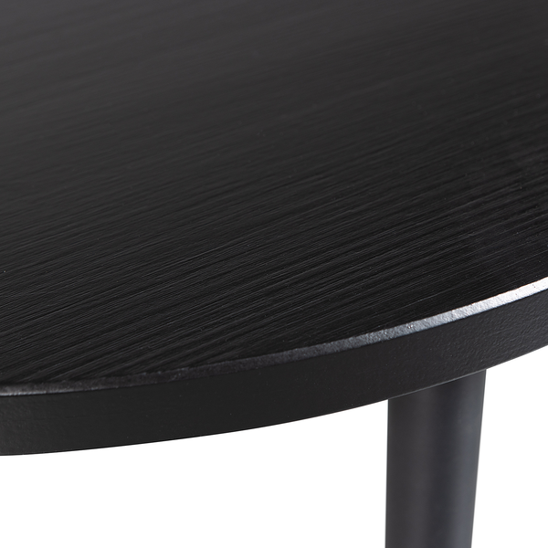 Couchtisch Kontha - Pinie Schwarz - Durchmesser: 60 cm