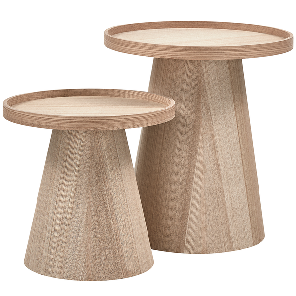 Beistelltisch Culai - Pinie teilmassiv - Durchmesser: 39 cm