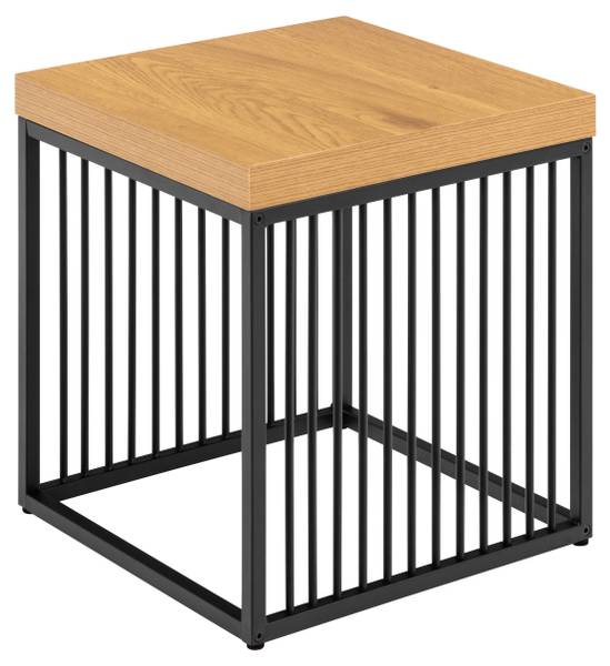 Beistelltisch Mephisto quadratisch - Wildeiche Dekor