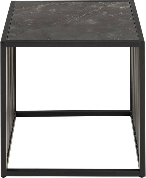 Beistelltisch Mephisto quadratisch - Marmor Schwarz Dekor