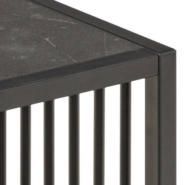 Beistelltisch Mephisto quadratisch - Marmor Schwarz Dekor