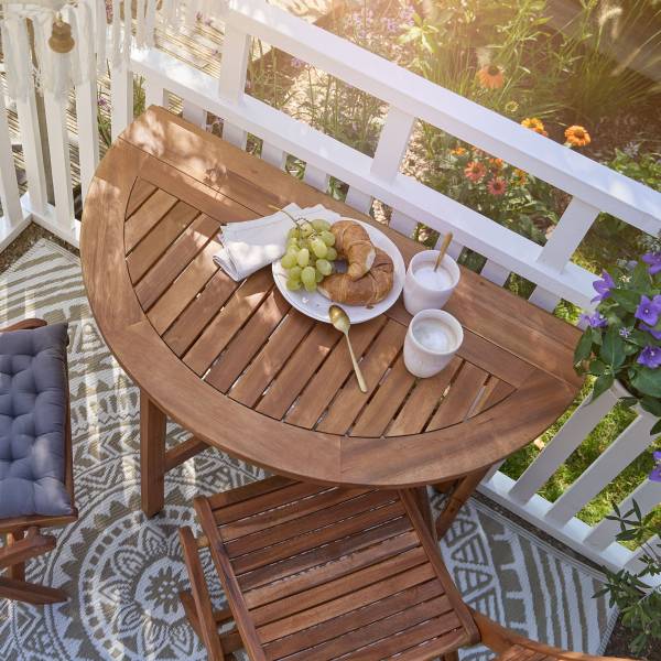 Gartentisch SOMERSET mit Faltfunktion - Akazienholz  - Braun