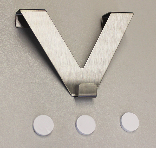 V-Fensterhaken Easy Fix - Aluminium - Silber - 2er-Set