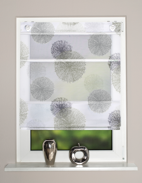 Magnetrollo Rawlins - Polyester - Steingrau - 45 x 130 cm