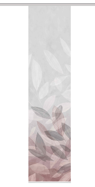 Schiebevorhang Abbe - Polyester - Bordeaux - 60 x 255 cm - 1er Set