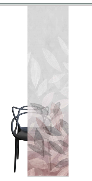 Schiebevorhang Abbe - Polyester - Bordeaux - 60 x 255 cm - 1er Set