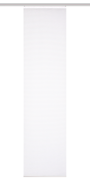 Schiebevorhang Romolus - Polyester - Weiß - 60 x 245 cm