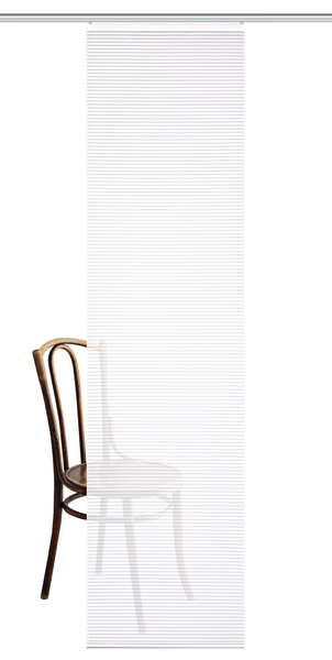 Schiebevorhang Romolus - Polyester - Weiß - 60 x 245 cm