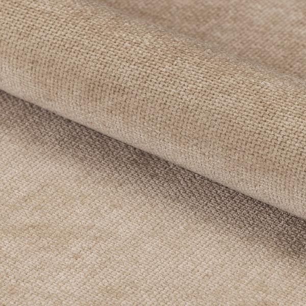 Armlehnenstuhl MESITA 2er Set - Webstoff Daina: Beige - Eiche Natur