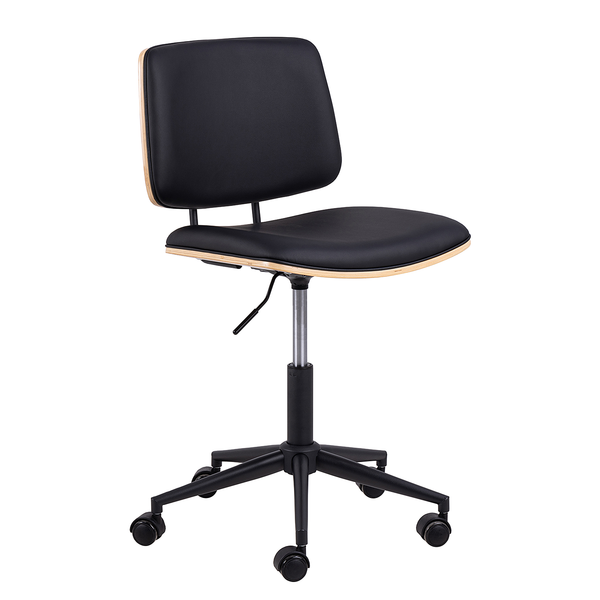 Bürodrehstuhl Shedd - Eichefurnier / Schwarz