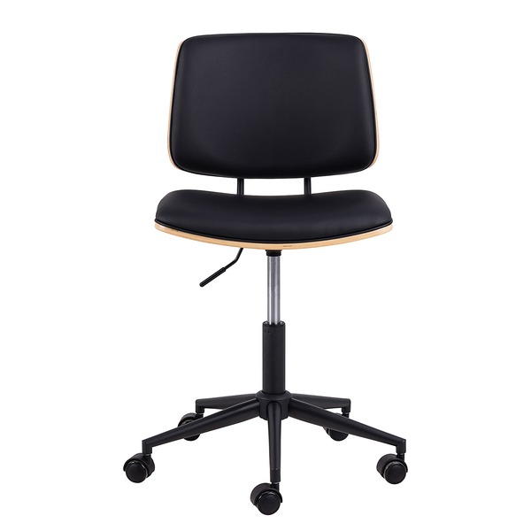 Bürodrehstuhl Shedd - Eichefurnier / Schwarz