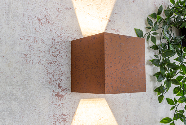 LED-Außenwandleuchte Dubai - Aluminium - 1-flammig - Braun