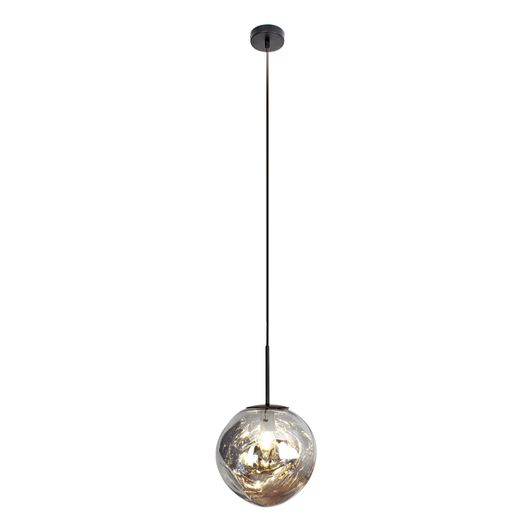 Pendelleuchte Canopus Typ C - Klarglas / Aluminium - 1-flammig - Durchscheinend