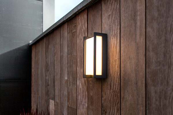 LED-Außenwandleuchte Qubo Typ B - Kunststoff / Aluminium - 1-flammig