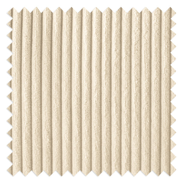 Polsterhocker Marson - Cordstoff Zuri: Creme