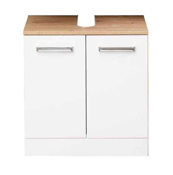 Waschbeckenunterschrank Quickset 964 - Weiß / Eiche Artisan Dekor