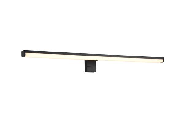 LED-Wandleuchte Lino - Polycarbonat - Schwarz - Breite: 60 cm