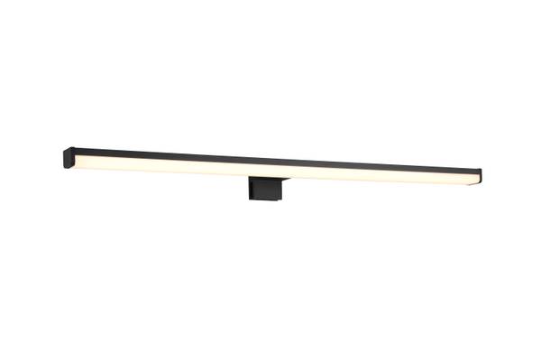 LED-Wandleuchte Lino - Polycarbonat - Schwarz - Breite: 60 cm