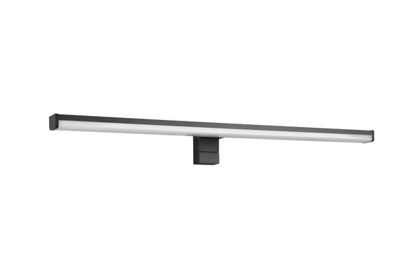 LED-Wandleuchte Lino - Polycarbonat - Schwarz - Breite: 60 cm