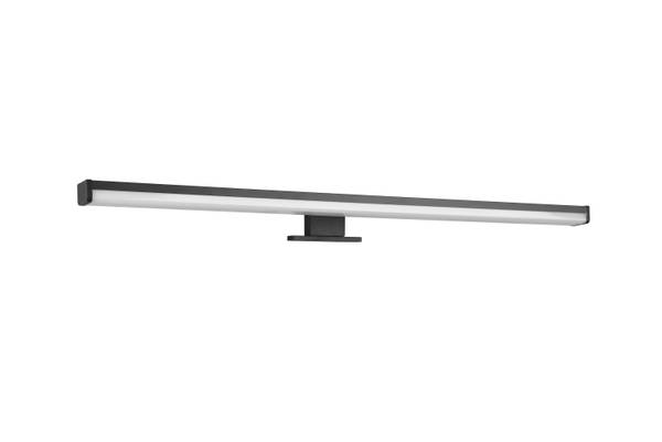 LED-Wandleuchte Lino - Polycarbonat - Schwarz - Breite: 60 cm