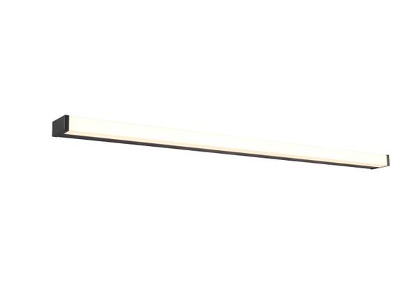 LED-Wandleuchte Fabio - Stahl / Kunststoff - Schwarz - Breite: 120 cm