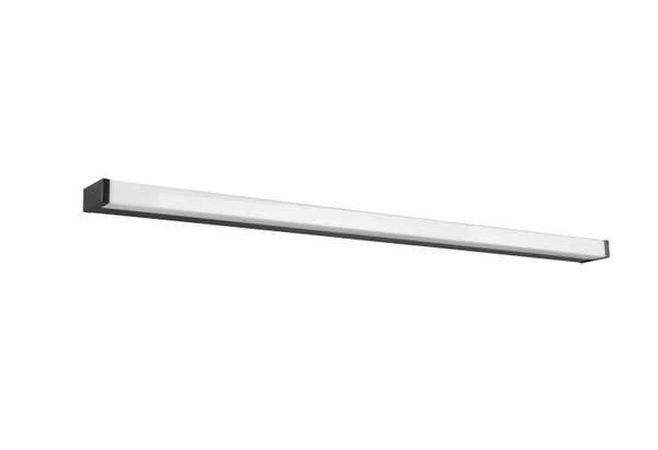 LED-Wandleuchte Fabio - Stahl / Kunststoff - Schwarz - Breite: 120 cm