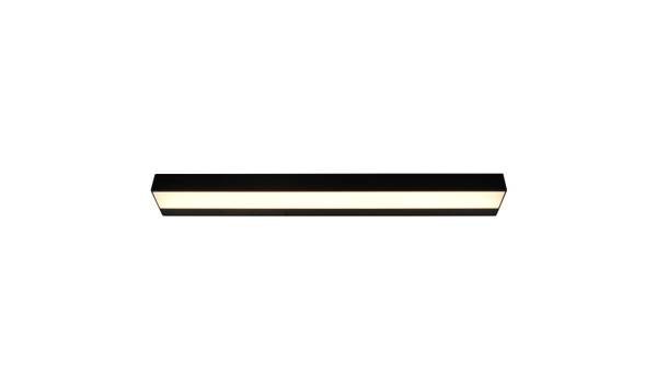 LED-Wandleuchte Rocco - Aluminium - Schwarz - Breite: 60 cm