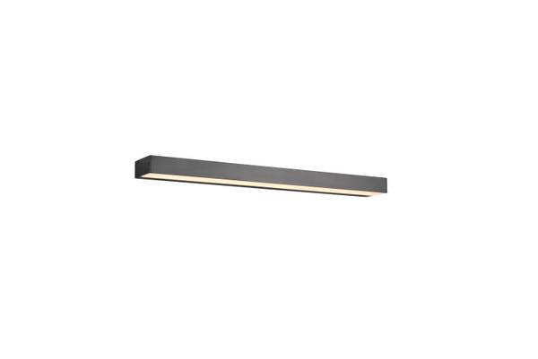 LED-Wandleuchte Rocco - Aluminium - Schwarz - Breite: 60 cm