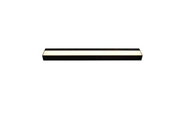 LED-Wandleuchte Rocco - Aluminium - Schwarz - Breite: 60 cm